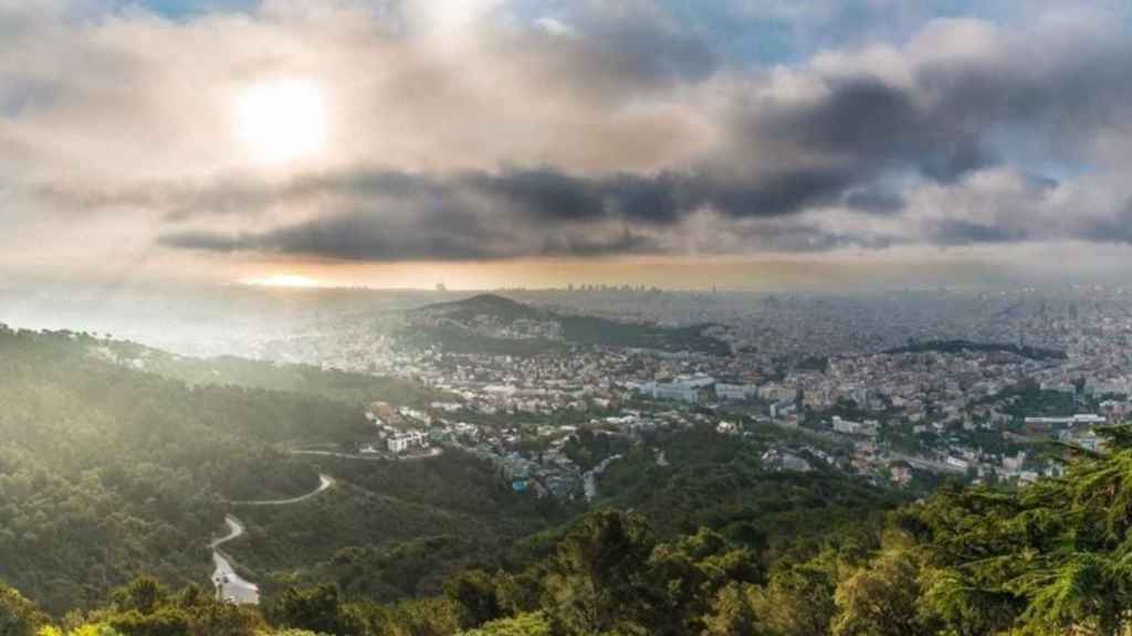 Vista aérea del parque natural de Collserola / EP