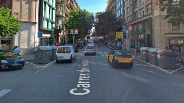 Calle Rosselló con Enric Granados