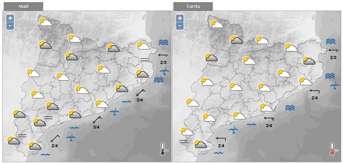 Predicción general para este 2 de marzo en Cataluña / METEOCAT