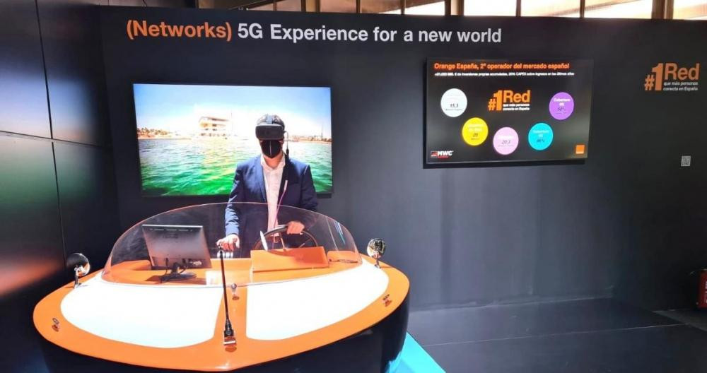 Orange permite navegar una embarcación a distancia gracias al 5G en el MWC / EP