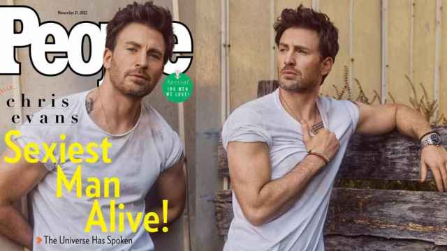 El actor Chris Evans para 'People'