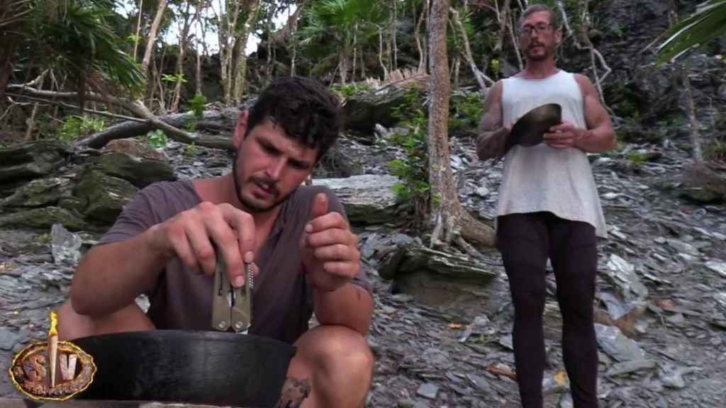 Alejandro Nieto y Rubén Sánchez Montesinos en 'Supervivientes' / MEDIASET