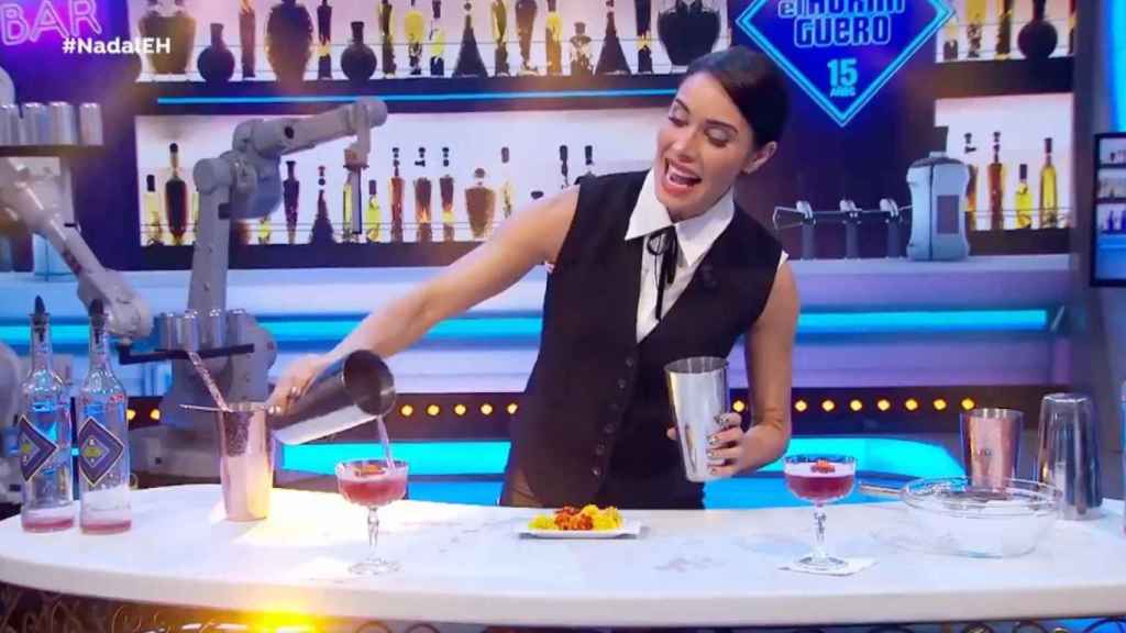 La presentadora Pilar Rubio enfrentándose a un reto en 'El Homiguero' / ANTENA 3