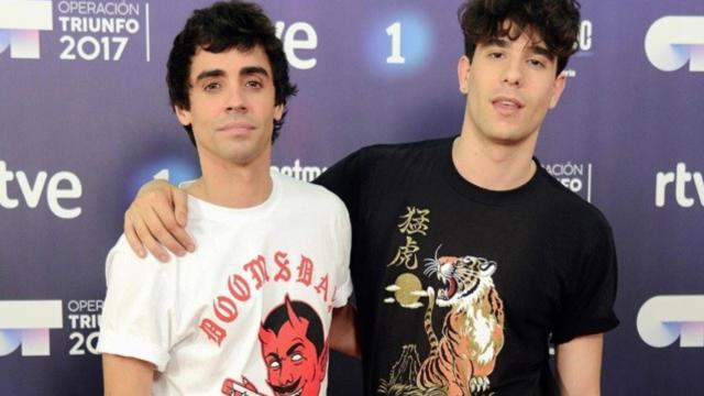 Los Javis en la presentación de FesTVal en Vitoria