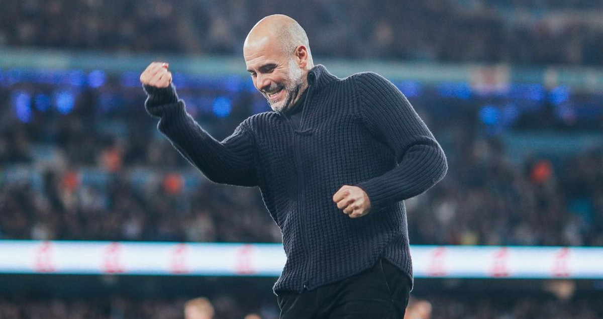 Pep Guardiola celebra el triunfo del City sobre el Arsenal / REDES