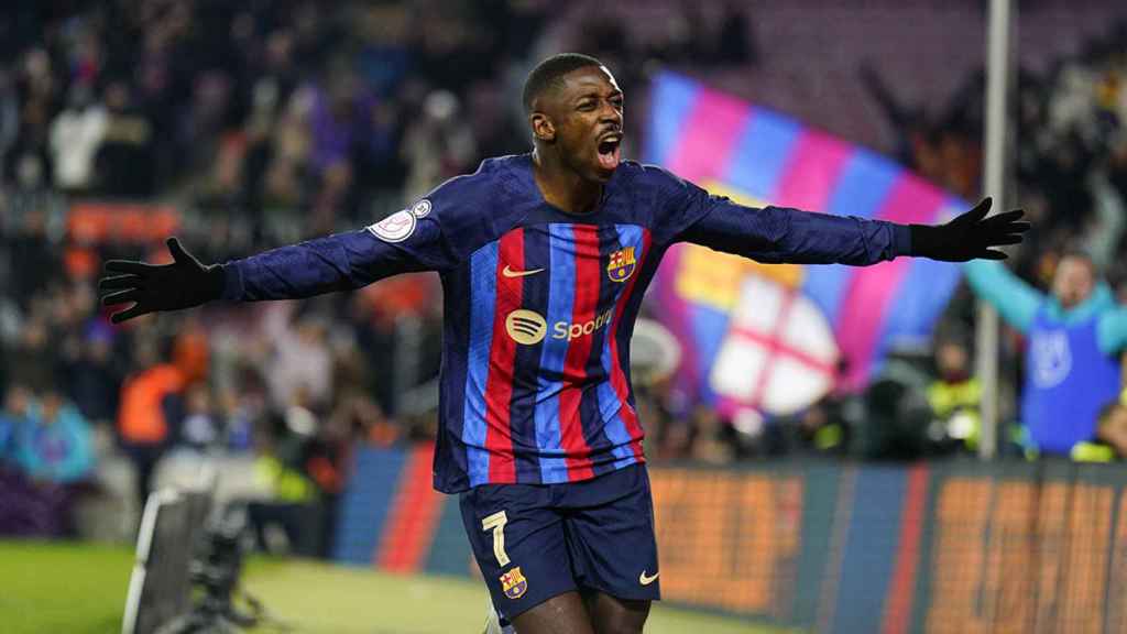 Dembelé, autor del primer gol del Barça contra la Real Sociedad / EFE