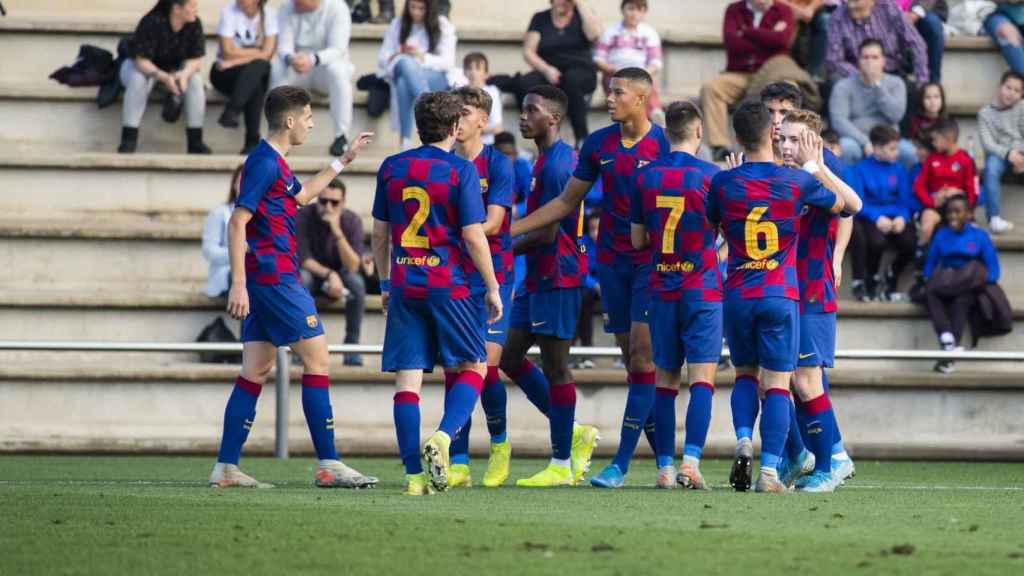 El Juvenil del Barça se marcha de vacaciones tras conseguir una goleada/ FCB