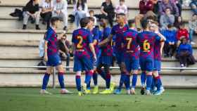 El Juvenil del Barça se marcha de vacaciones tras conseguir una goleada/ FCB