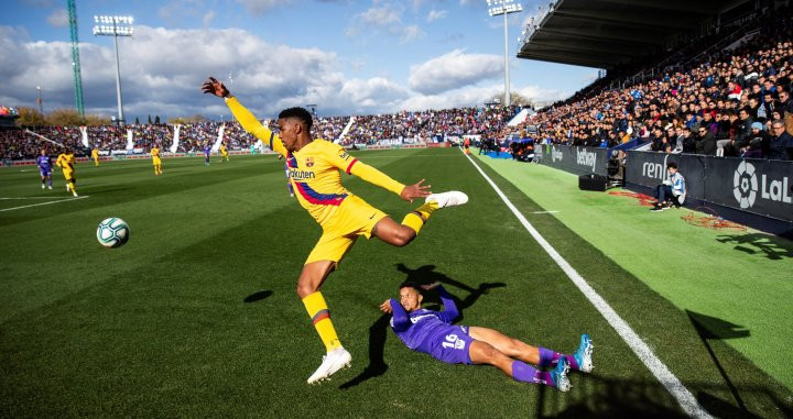 Wagué, en una jugada ante el Leganés/ EFE