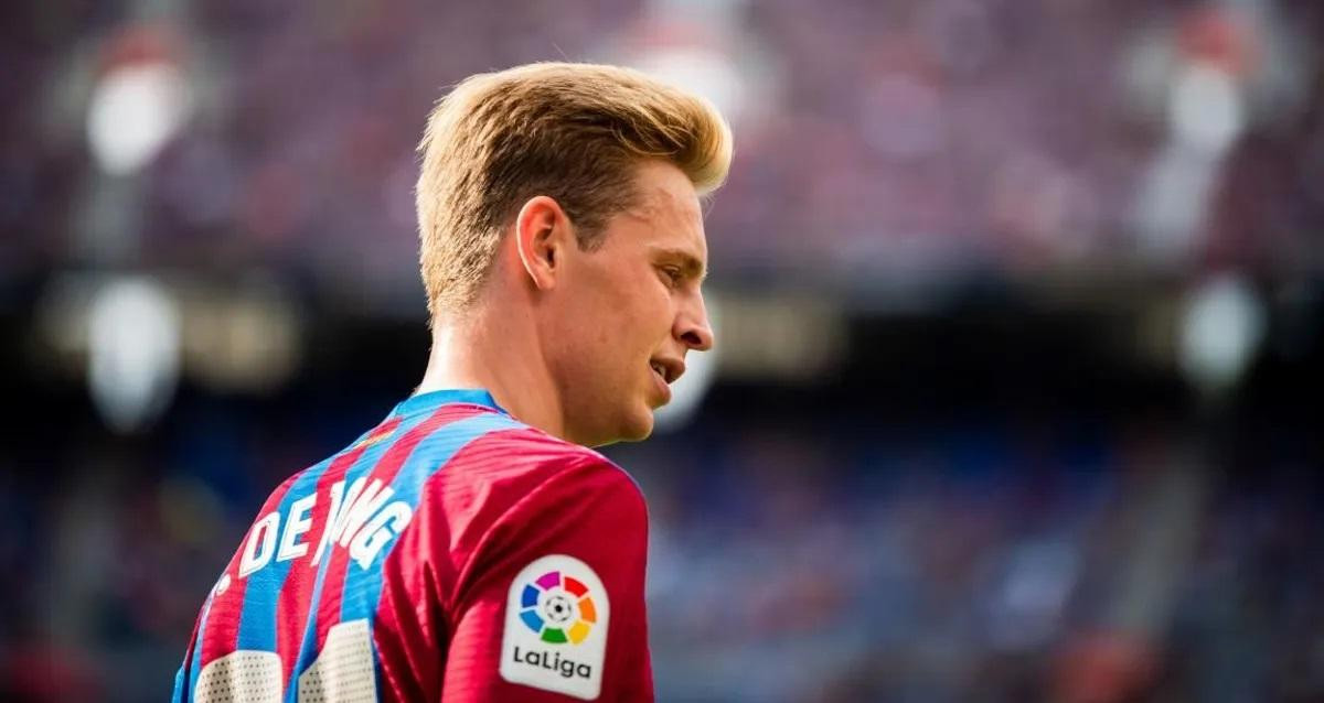 Frenkie de Jong, durante un partido con el Barça, en la temporada 2021-22 / FCB