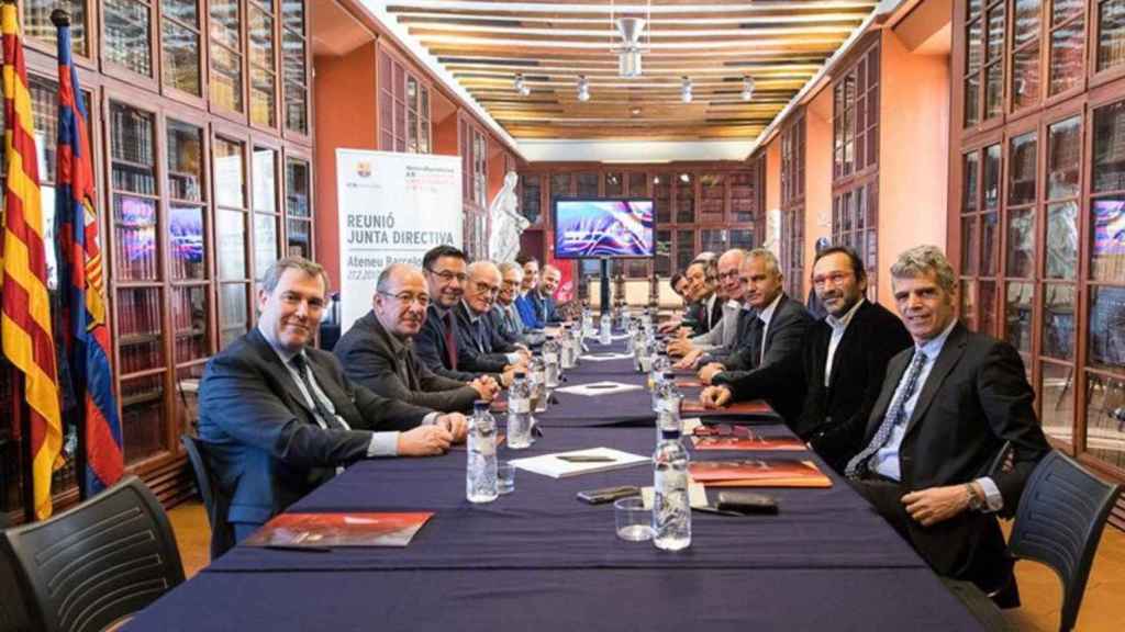 Una reunión de la junta directiva del Barça / EFE