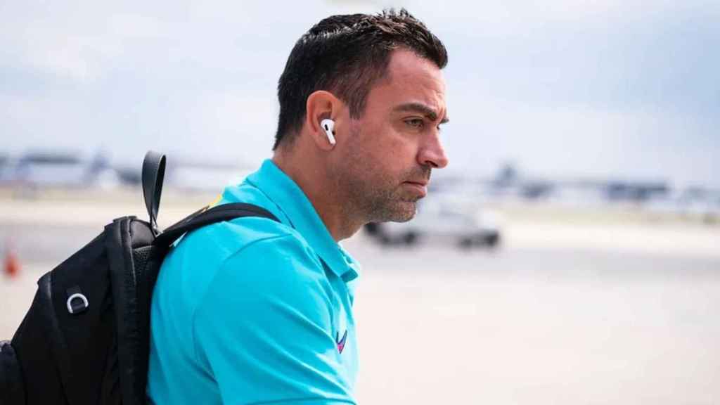 Xavi Hernández, durante la gira del Barça por Estados Unidos / FCB