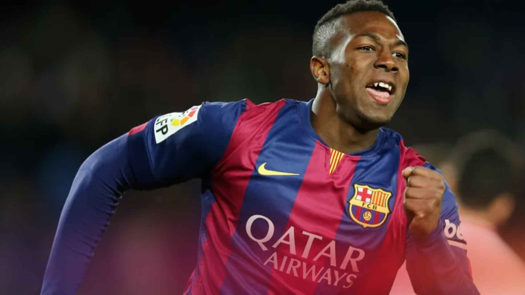 Adama Traoré, durante su primera etapa en el Barça / FCB