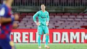 Ter Stegen durante el partido contra el RCD Espanyol /FCB