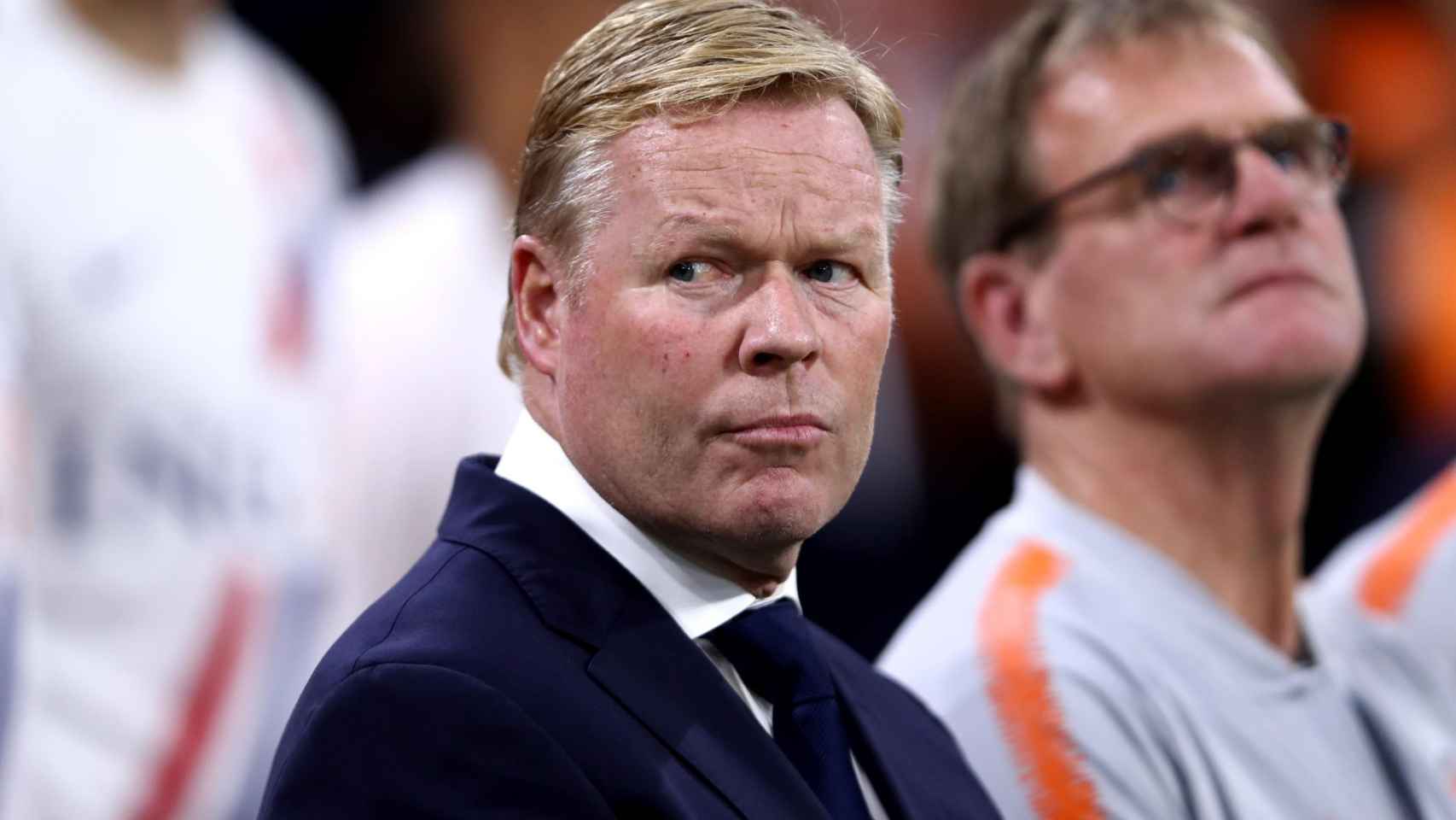 Ronald Koeman entrenando a la selección holandesa / Redes