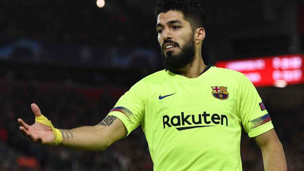 Luis Suárez en Anfield en una imagen de archivo / EFE