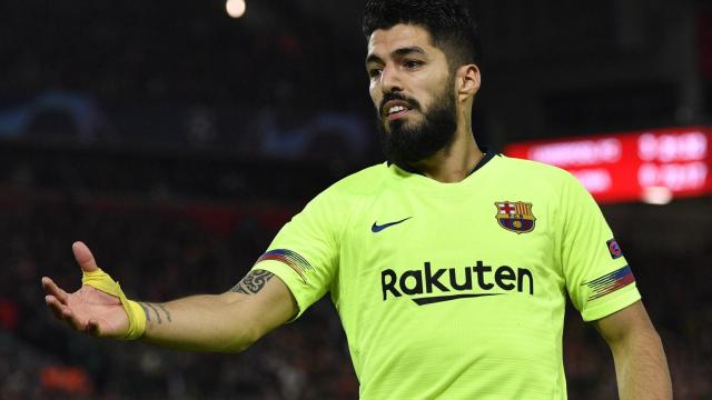 Luis Suárez en Anfield en una imagen de archivo / EFE
