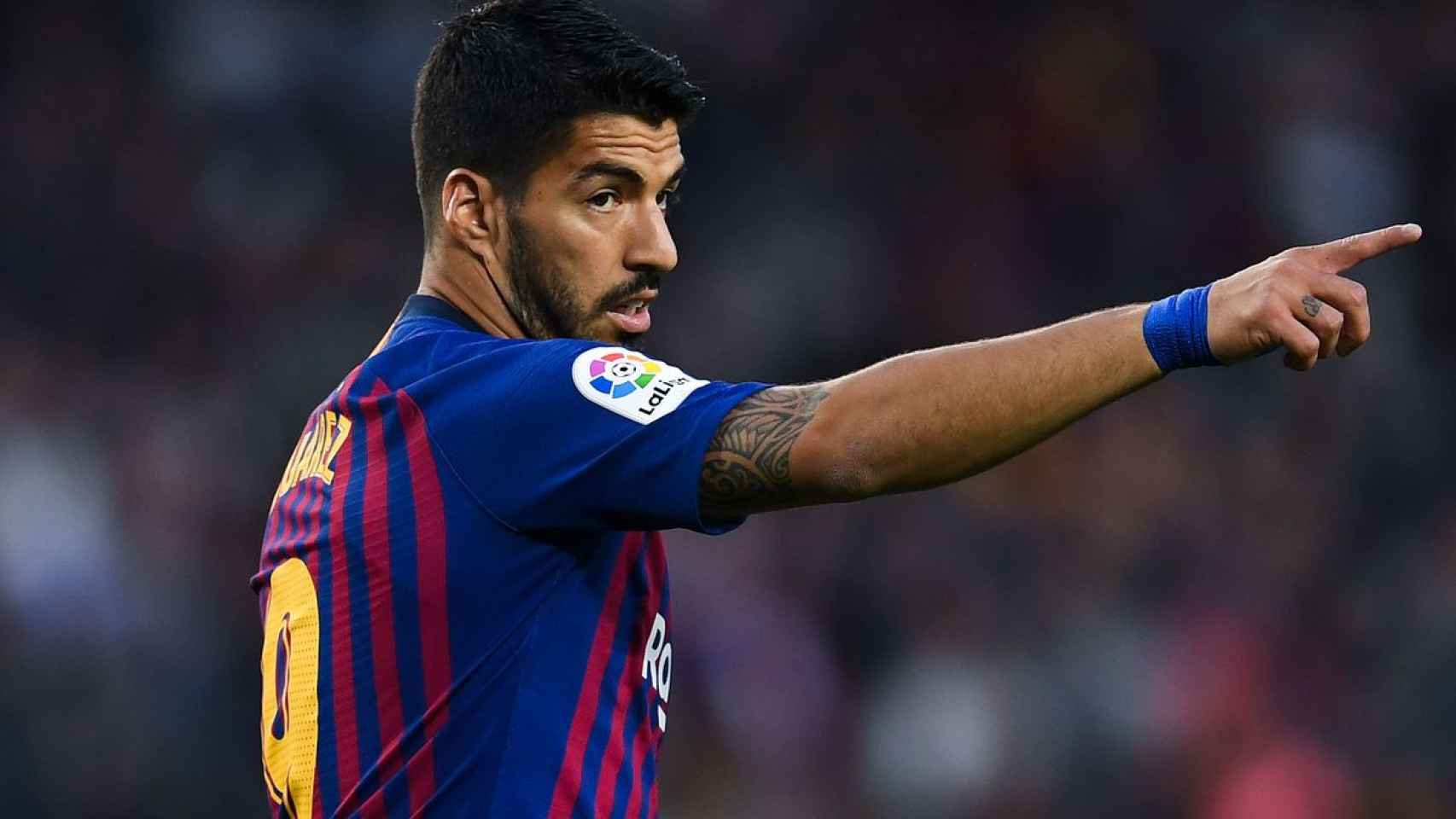 Luis Suárez en un partido con el Barça / EFE