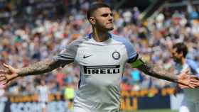 Mauro Icardi celebra un gol con el Inter de Milán / EFE