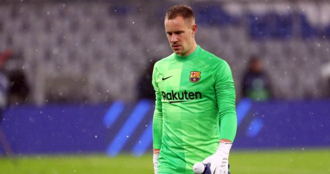 Ter Stegen se marchó triste con el Barça / FCB