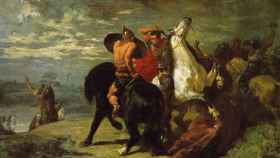 Combate entre godos y romanos, Evariste Vital Luminais