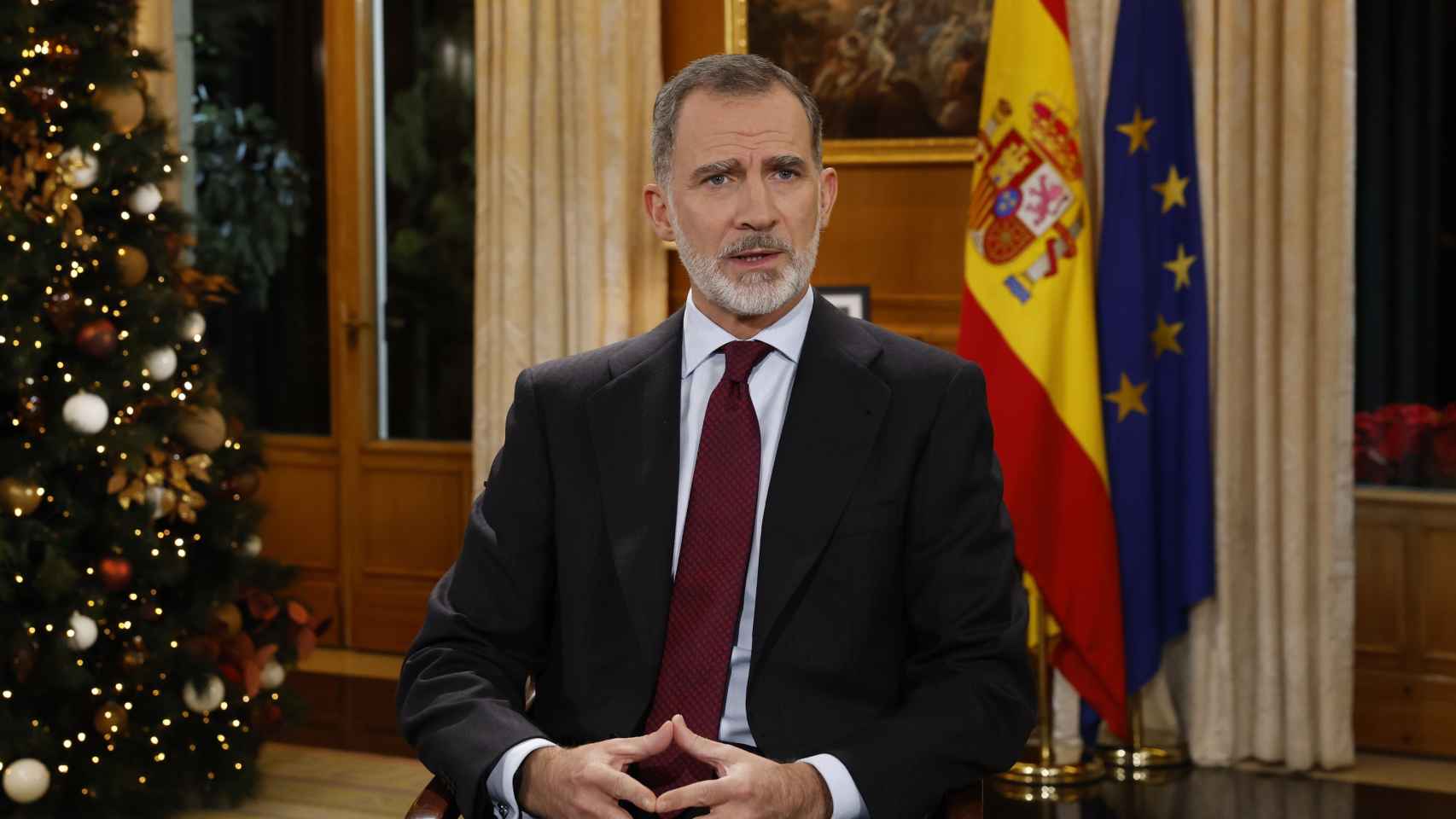 Felipe VI pronuncia el tradicional discurso de Nochebuena el 24 diciembre 2022