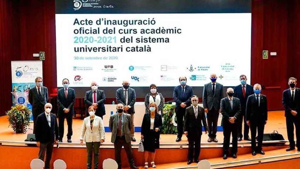 Inauguración del nuevo curso universitario en la UPC a la que asistió el consejero de Empresa y Conocimiento, Ramon Tremosa / CG