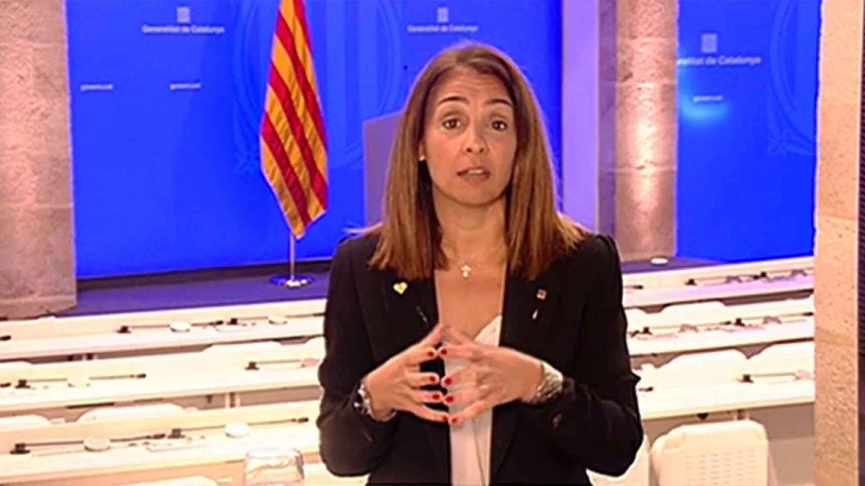 La portavoz del Govern independentista de la Generalitat, Meritxell Budó (JxCat) / GOVERN