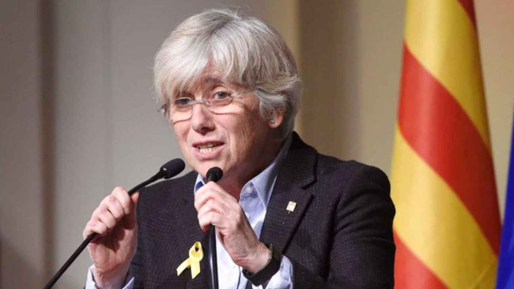 Clara Ponsatí en una declaración pública / EFE