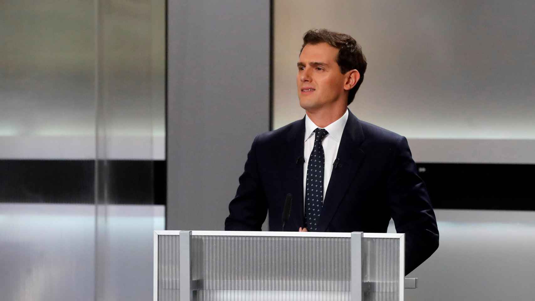 El líder de Ciudadanos, Albert Rivera, en el debate electoral / EFE