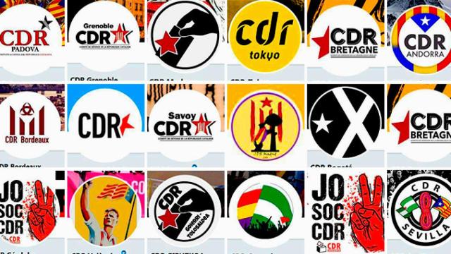 Logos de los CDR que actúan más allá de las fronteras catalanas / CG