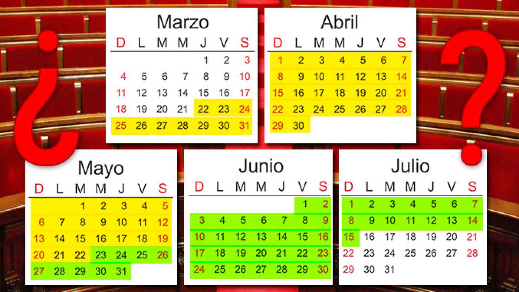 Los independentistas tienen hasta el 23 de mayo como plazo para formar gobierno; si no habrá nuevas elecciones en Cataluña el 15 de julio / CG