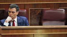 Pedro Sánchez, líder del PSOE, durante el debate de investidura.