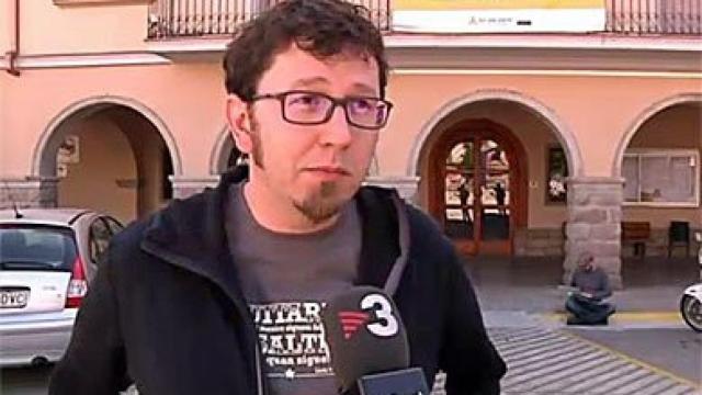 El alcalde de Navàs, Jaume Casals (CUP)