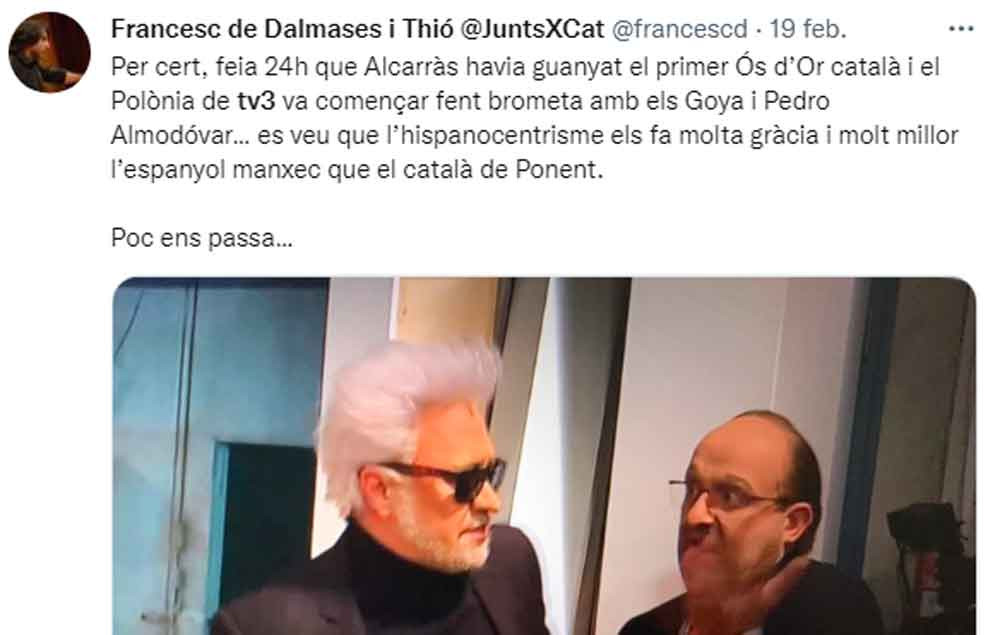 Dalmases, quejándose del programa Polònia