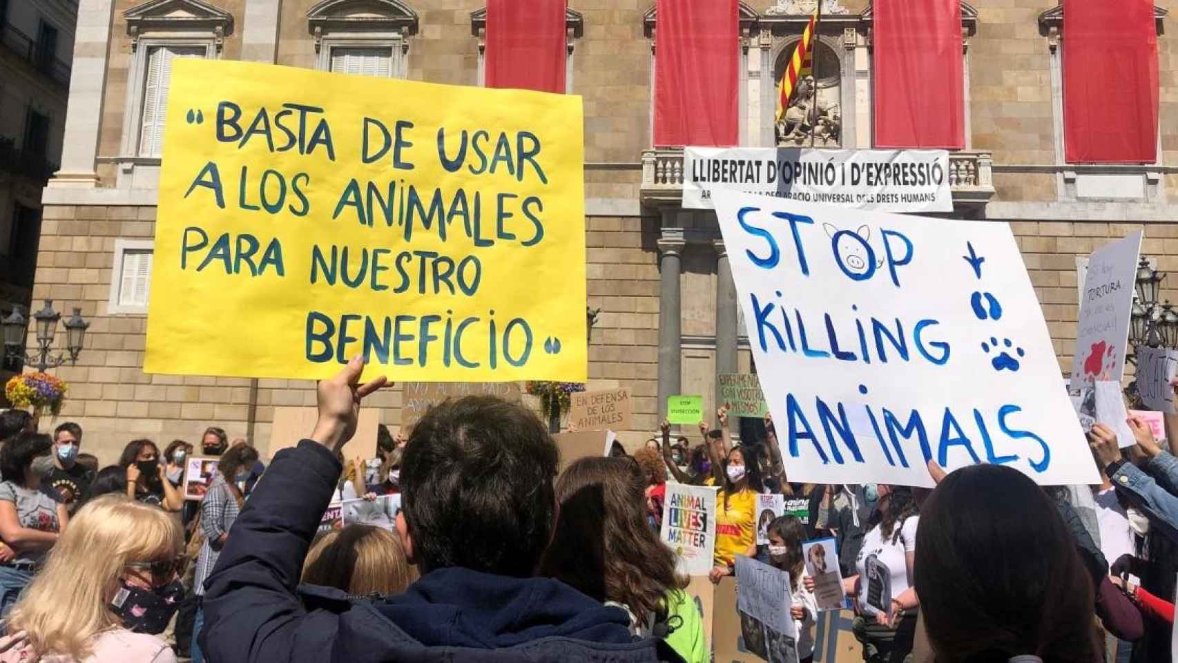 Manifestación animalista en Barcelona / EP