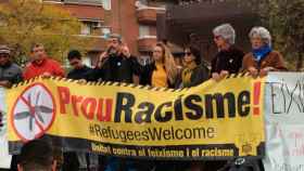 Protesta contra el racismo y el fascismo en Nou Barris