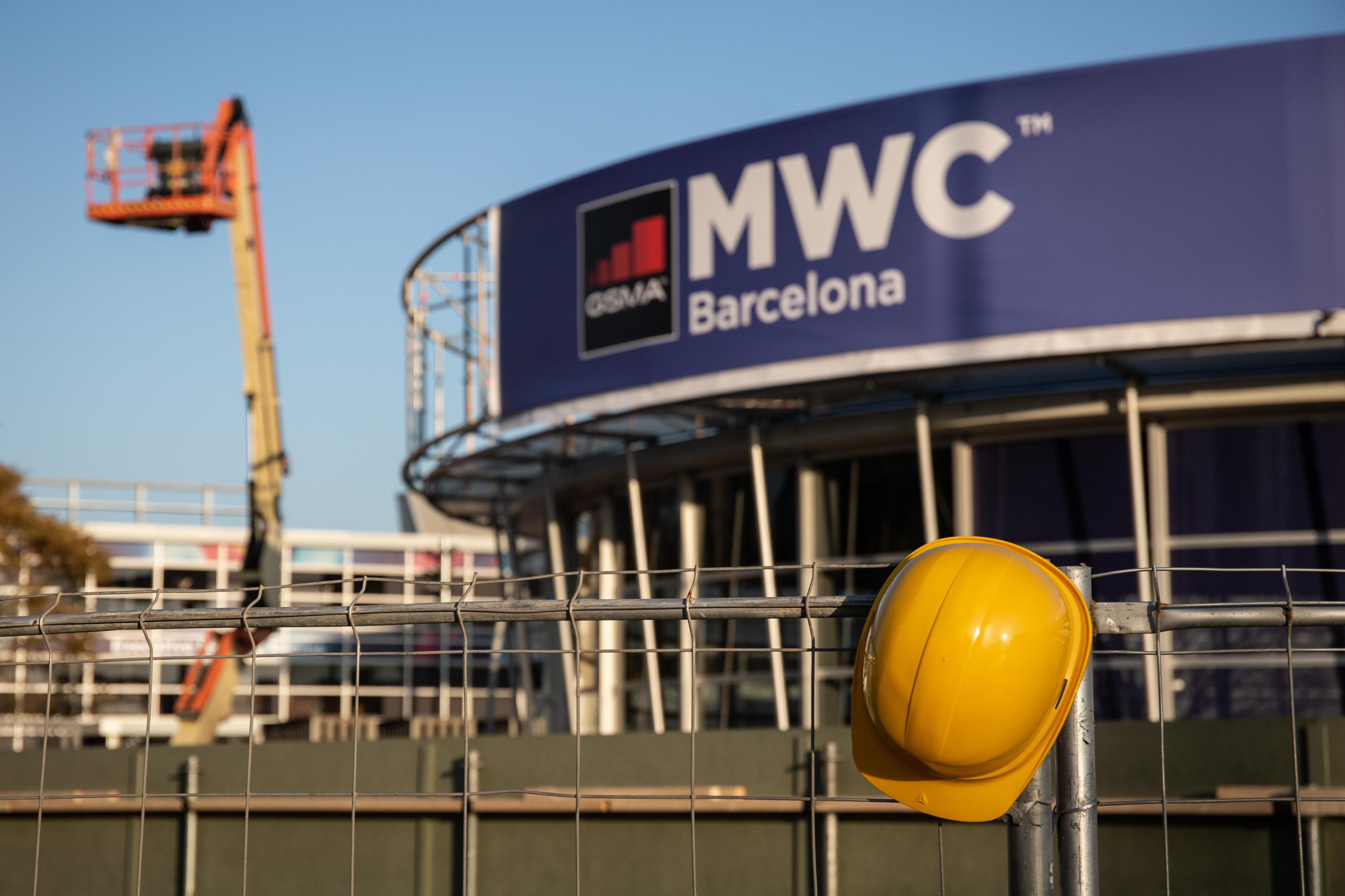 Trabajos de desmontaje del Mobile World Congress (MWC) / EP