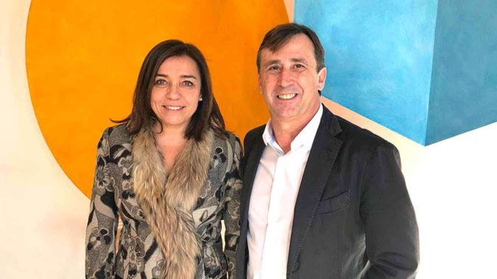 Jordi Mercader, el cofundador y consejero delegado de InbestMe, junto a Carme Hortalà, directora general de GVC Gaesco / INBESTME