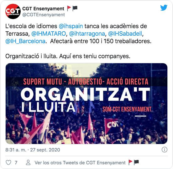 Los trabajadores denuncian el cierre de International House / CG