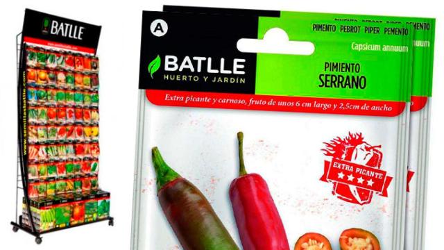 Expositor y sobres de semillas Batlle / CG