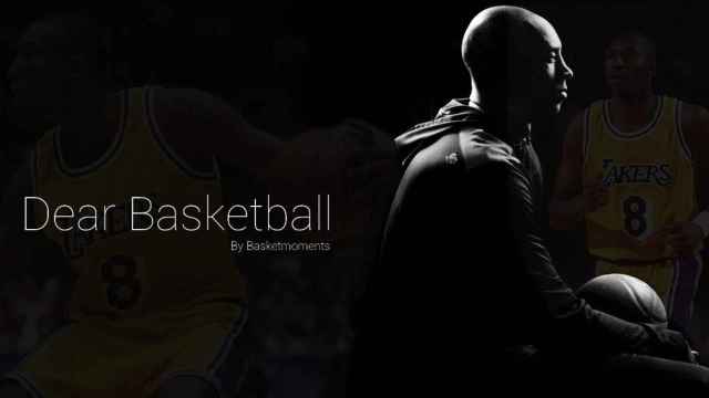 Cartel del corto de animación nominado para los Óscar 'Dear Basketball', de Kobe Bryant. El cine encuentra en el deporte una oportunidad de negocio / YOUTUBE