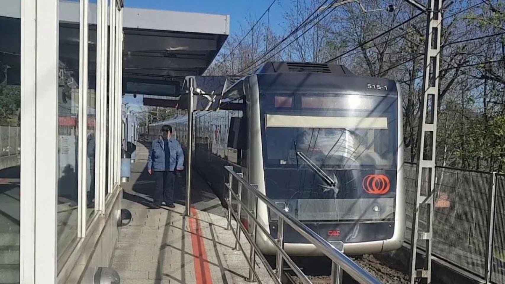 Un convoy en la estación de Getxo donde la desconocida heroína actuó / YOUTUBE