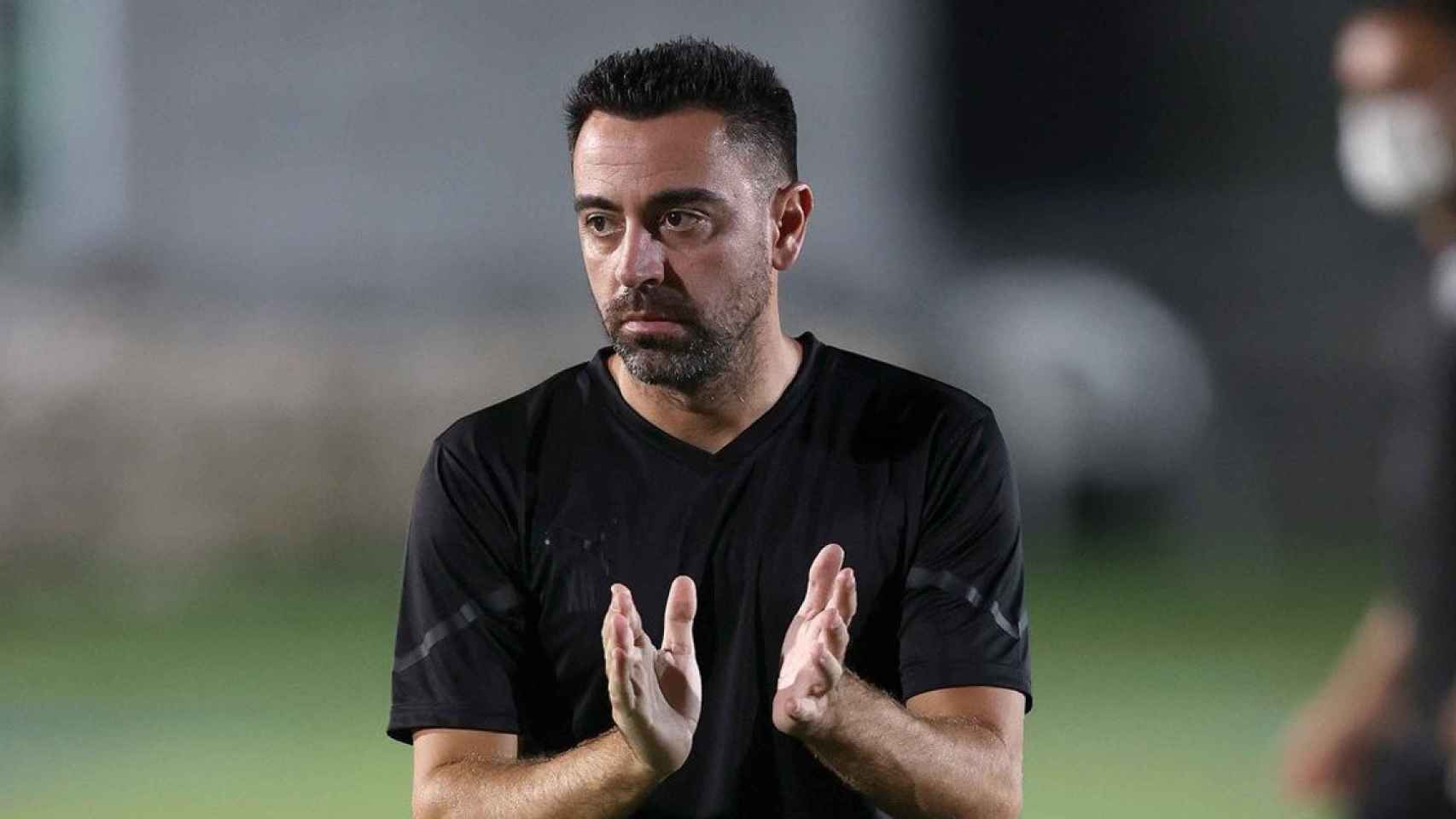 Xavi Hernández, durante un entrenamiento del Al-Sadd / Al Sadd