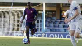 Ilaix Moriba en un partido de la Champions de filiales / FC Barcelona