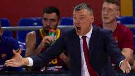 Jasikevicius, en un partido con el Barça | FCB