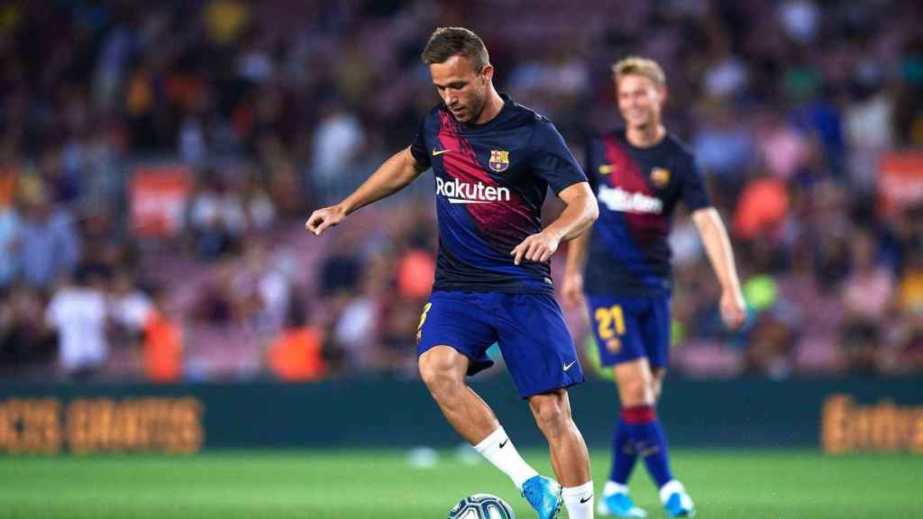 Arthur Melo no jugaba con el Barça desde el 1 de diciembre/ EFE