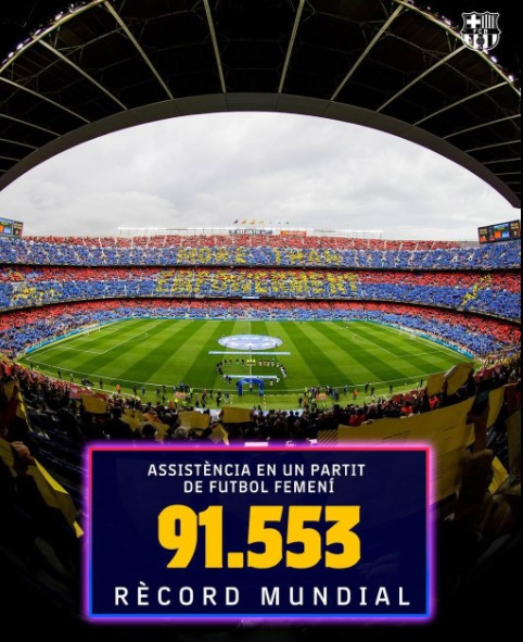 Récord de asistencia en el clásico femenino / FCB