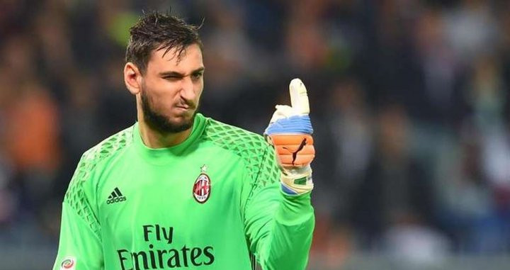 Donnarumma en un partido del Milán / EFE