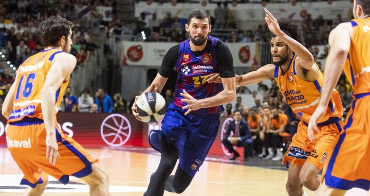 Mirotic en el partido de Copa contra el Valencia / FCB